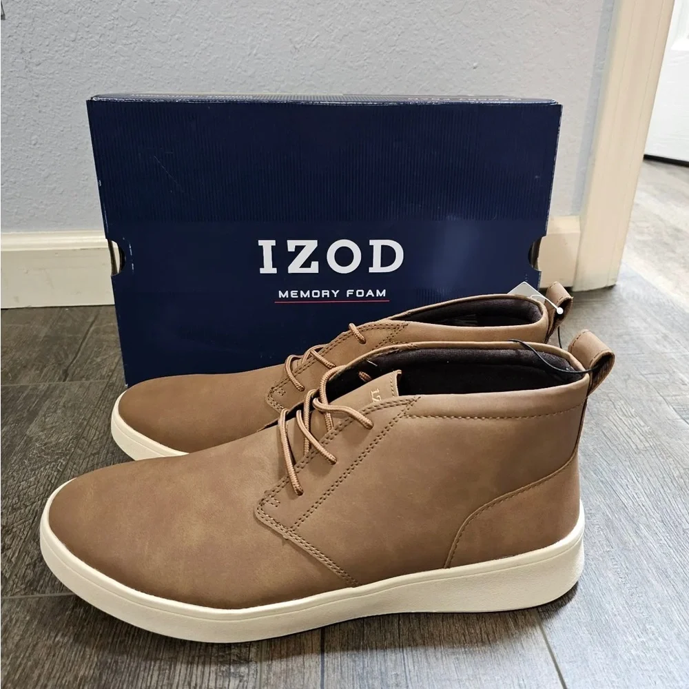 Izod Memory Foam Palmer Style In Brown New In Box